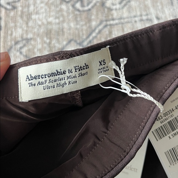 Abercrombie & Fitch Forme Scarlett Mini Skort Coffee Brown Size XS - Picture 6 of 8